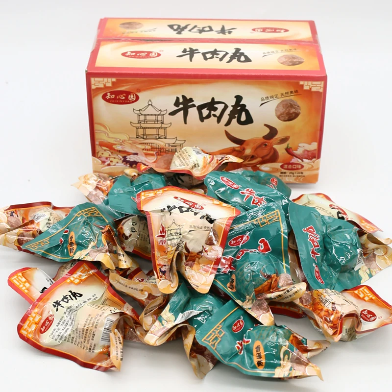 知心园【轻食主义】牛肉丸潮汕风味新鲜劲道零食夜宵即食20袋装400g