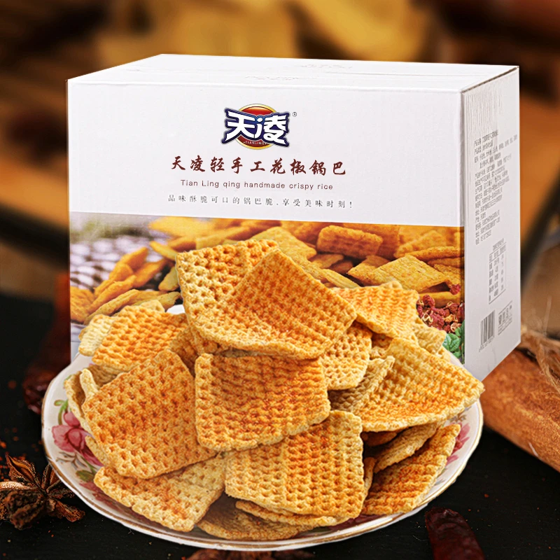 【主播推荐】花椒锅巴美味解馋追剧办公室休闲零食轻手工300g/箱