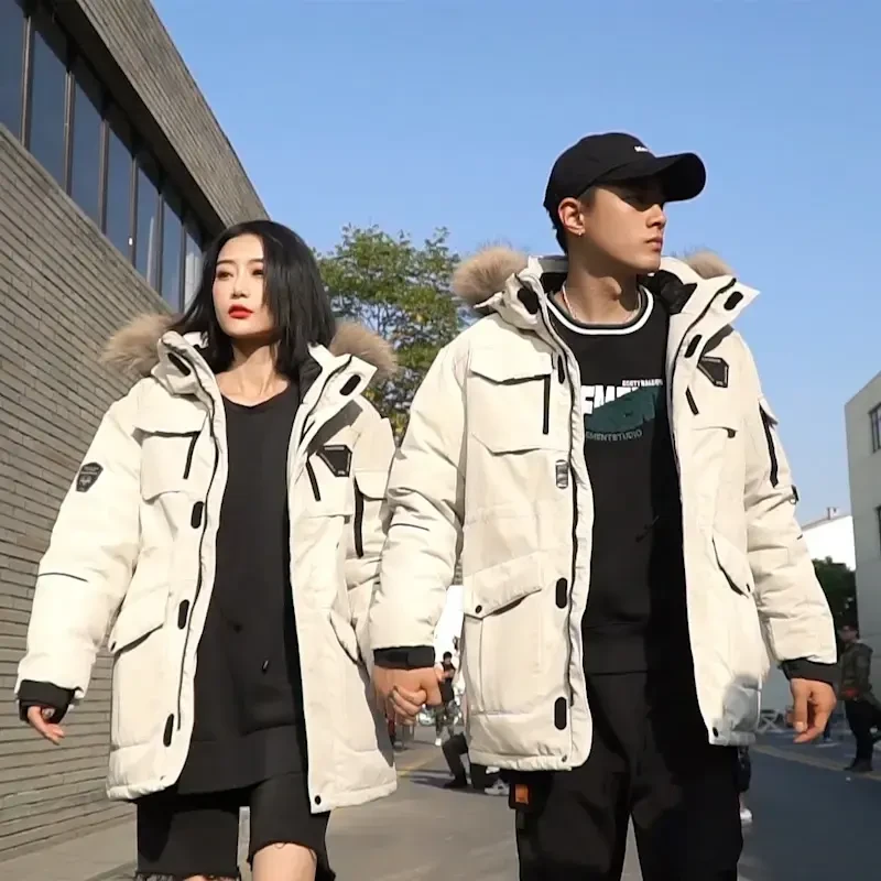 【冬季补贴专属】【跑男同款90鹅绒】【90鹅绒大毛领派克服】男女同款