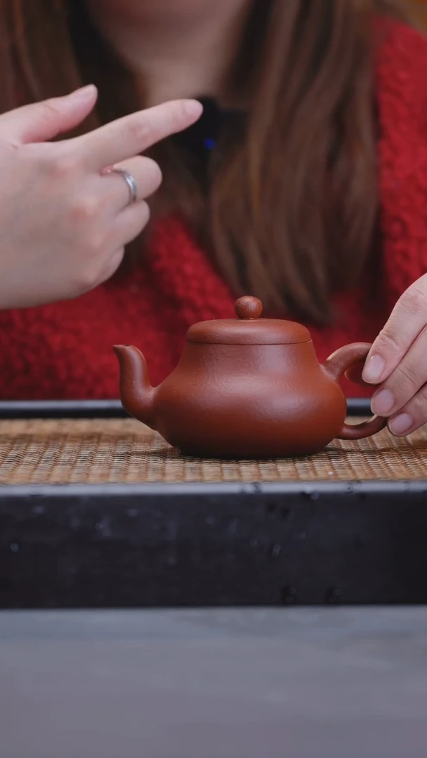 【闪购商品】紫砂茶壶鱼籽朱泥 君德 5