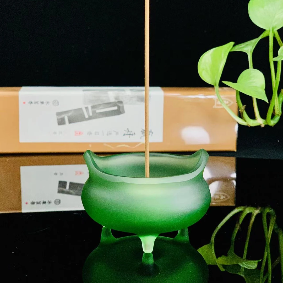 【水车茗香】室内水晶琉璃创意茶道香插线香炉玻璃