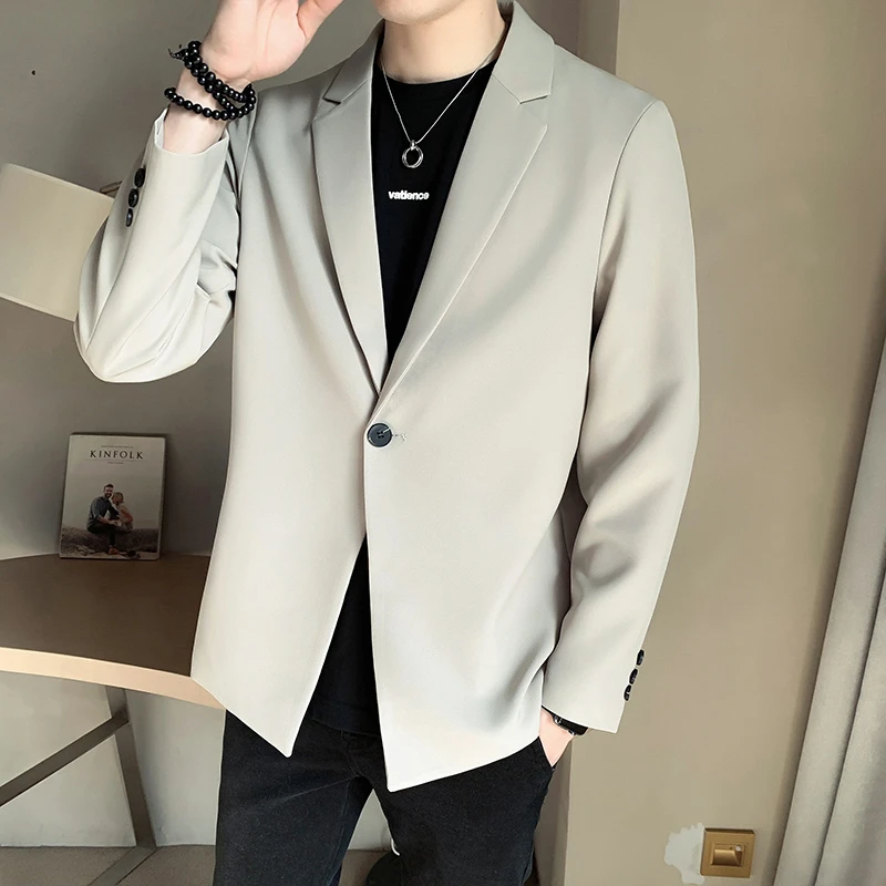 休闲痞帅男士西服外套韩版休闲春秋季西装上衣英伦雅痞风格男装潮