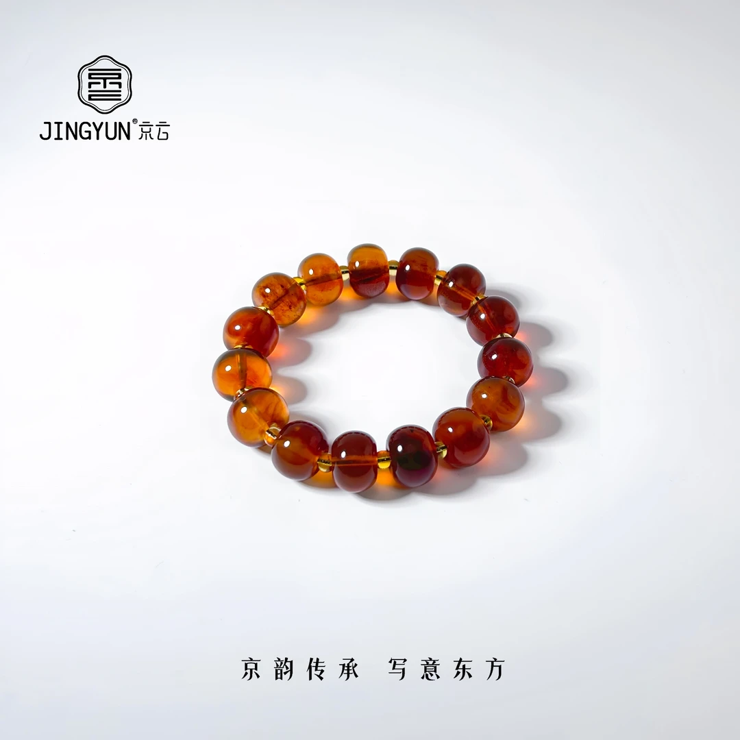 缅甸紫罗兰老型珠手串15m+轻奢时尚百搭红色单圈精美(H0049)