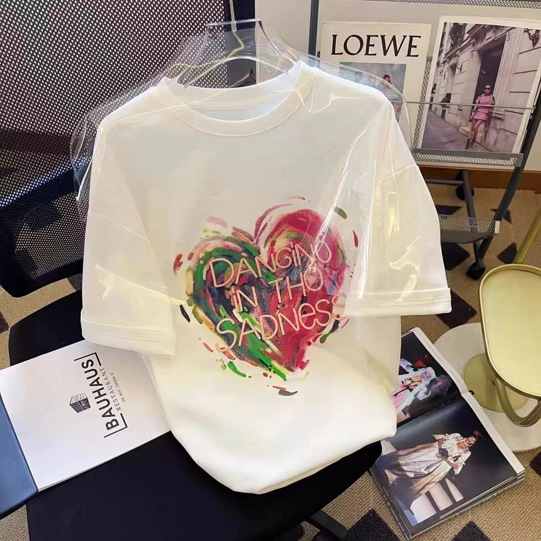 (编号401-450)新款爆款宽松显瘦上衣设计感小众体恤