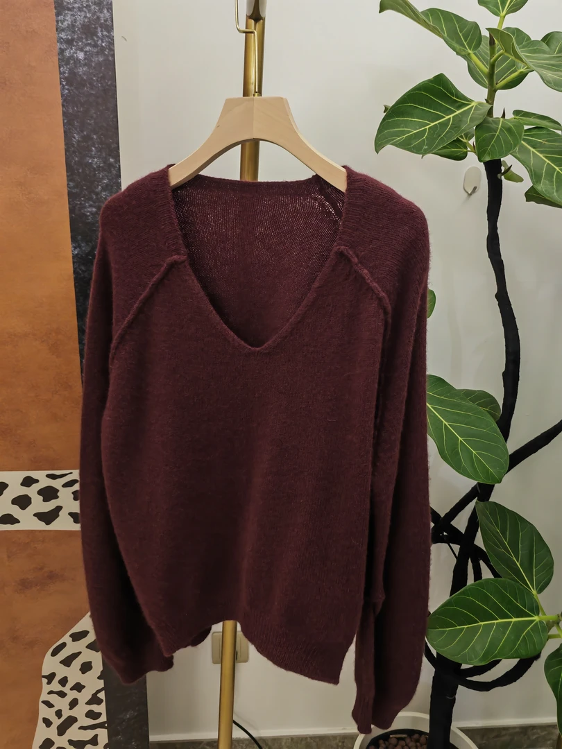 树下家高端定制女装羊毛衫长袖针织时尚百搭秋冬网红女士堆领保暖