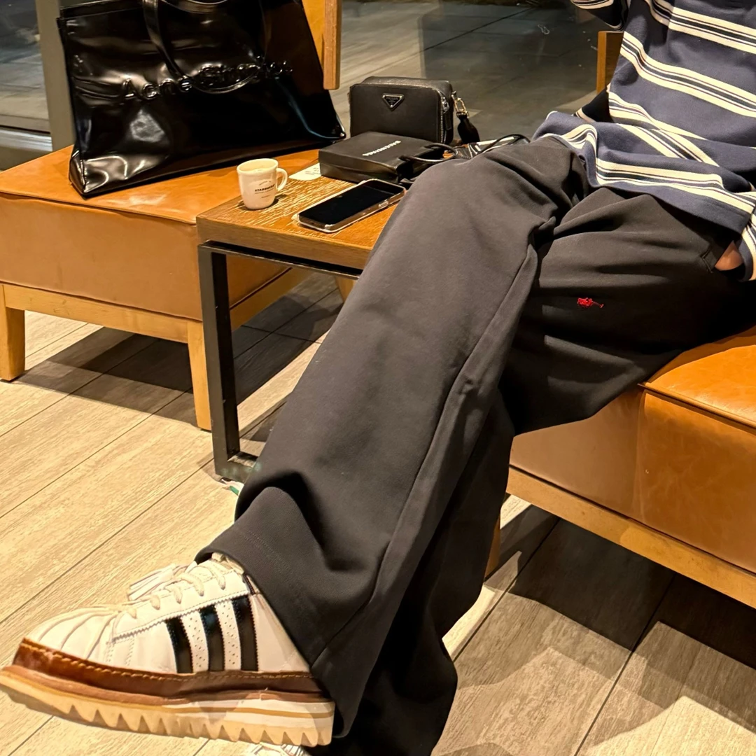 直筒【红包刺绣战马休闲裤】男女同款D23162