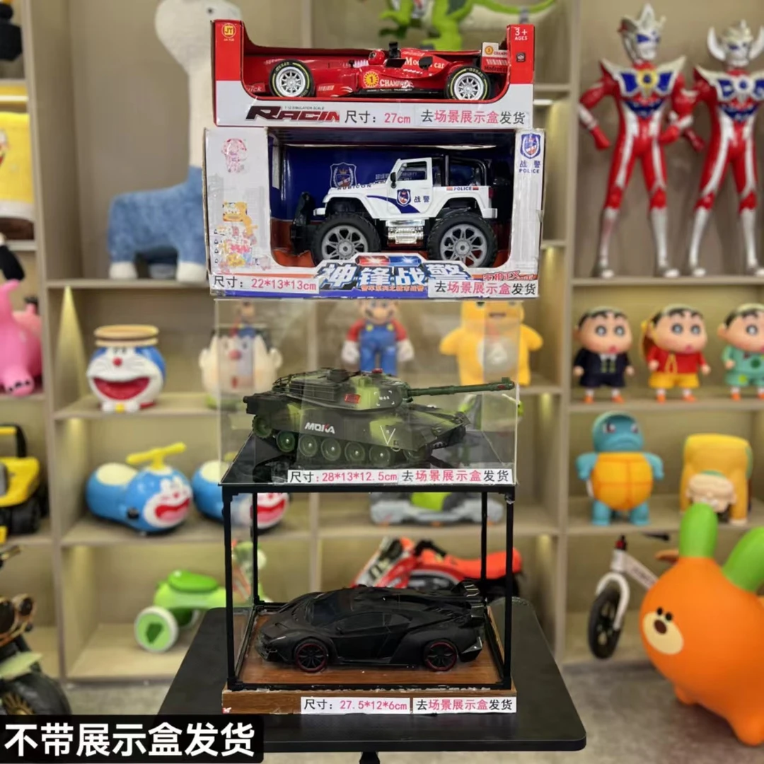 【到手4辆】吉普警车+F1赛车+黑色跑车+坦克（电商盒装） 成