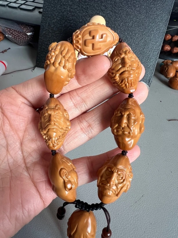 橄榄核七星罗汉手串