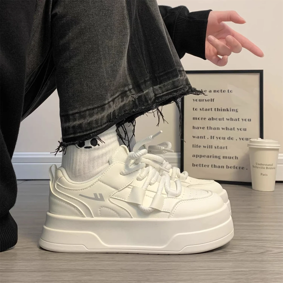 回力百搭小白鞋女2025秋春新款增高厚底休闲鞋子原创学生韩版板鞋