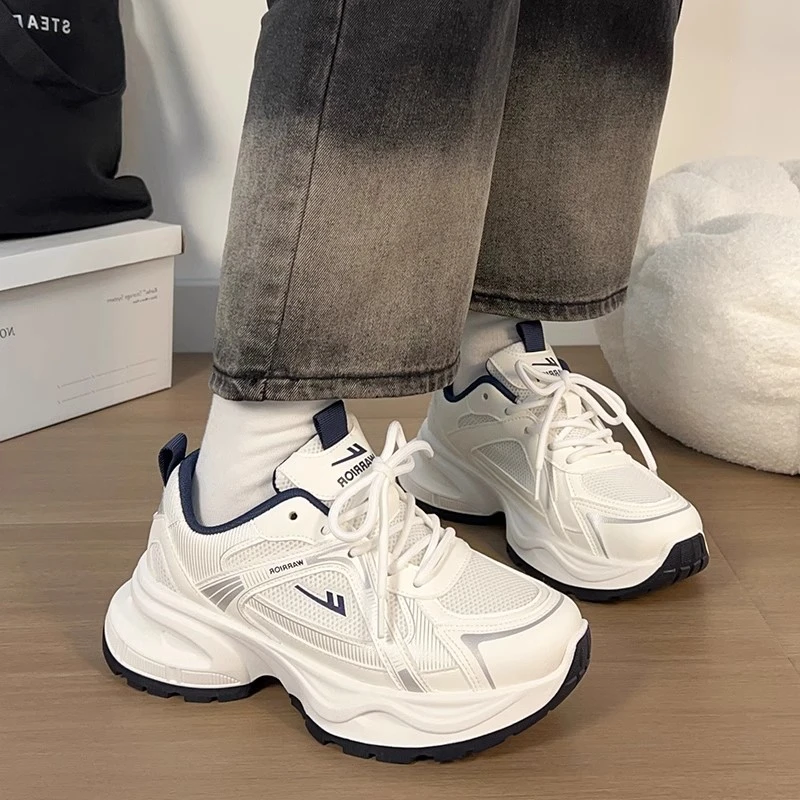 回力爆款运动鞋女款学生新款鞋子女款高级感小白鞋百搭厚底老爹鞋