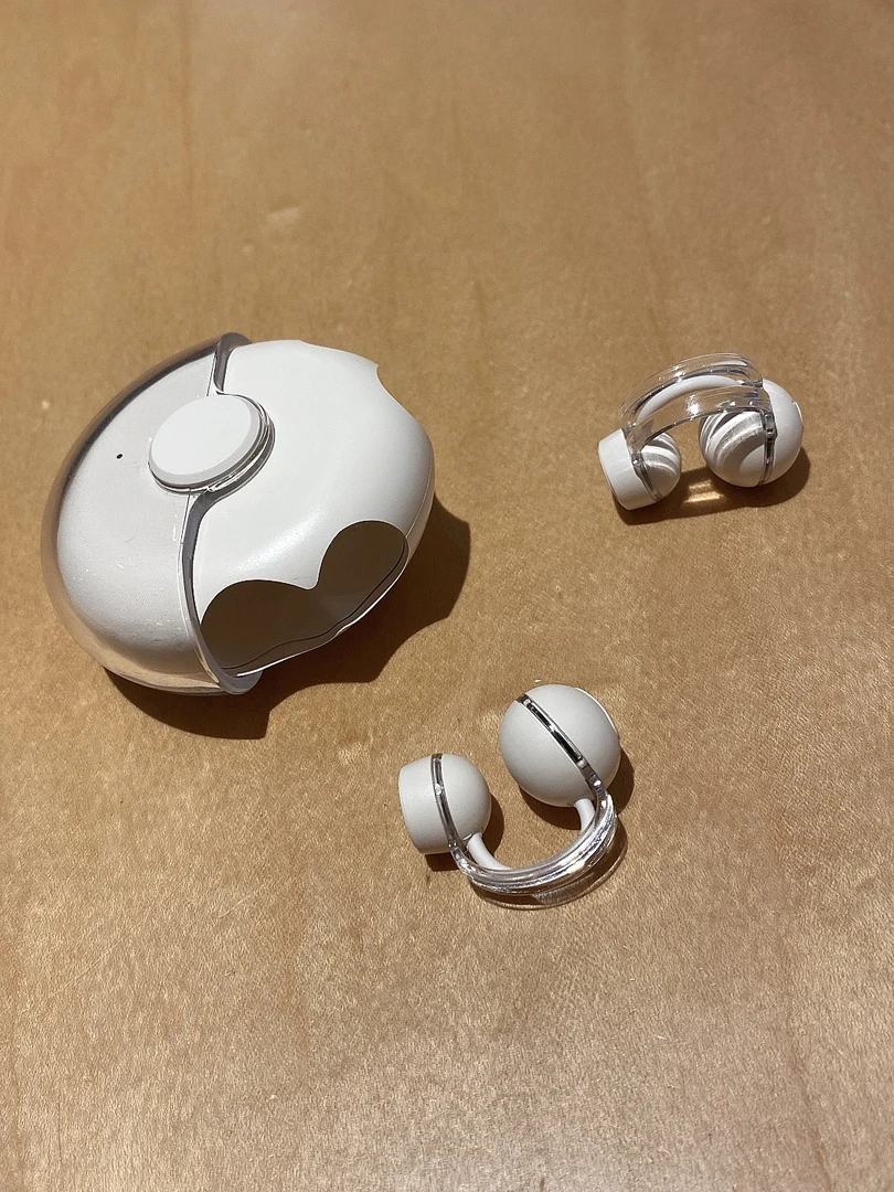 woderrui耳夹式蓝牙耳机高端款s36陀螺风狂甩不掉久戴不疼通用款