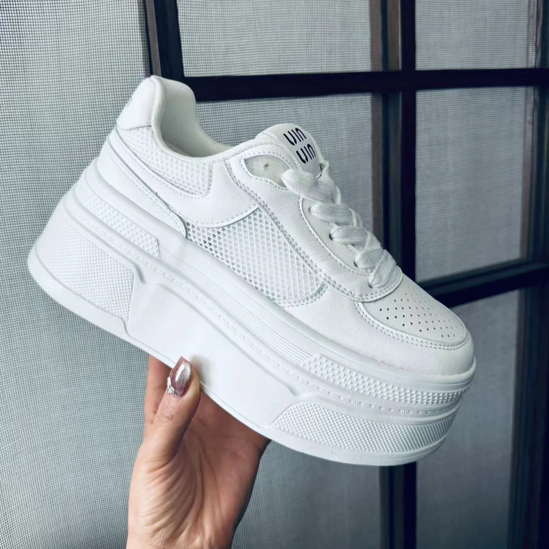 小个子增高7cm厚底白色休闲百搭软底时尚明星透气夏新款韩版女鞋2