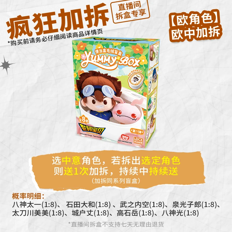 【疯狂加拆kuku拆】(双倍快乐) 数码宝贝 便当盒毛绒挂件 灵动创想