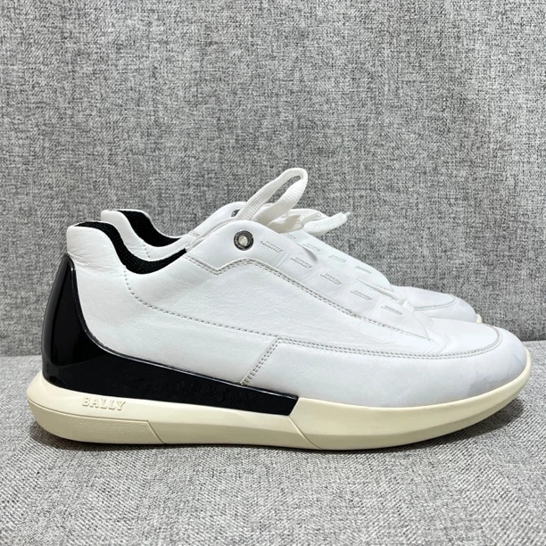 皮鞋38码 bally/巴利 经典 真皮 休闲鞋 白色 二手/9新