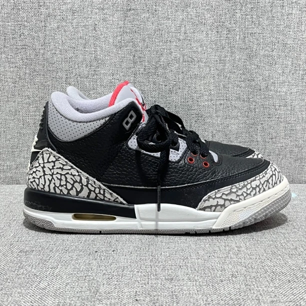 36.5码 Air Jordan 3 运动休闲鞋 黑水泥 公价2399 二手