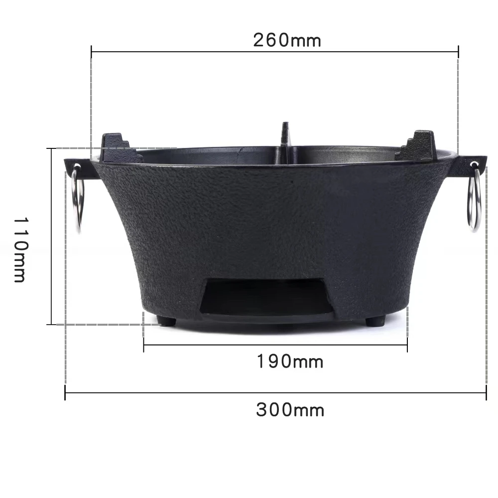 26cm/28cm户外铸铁碳炉
