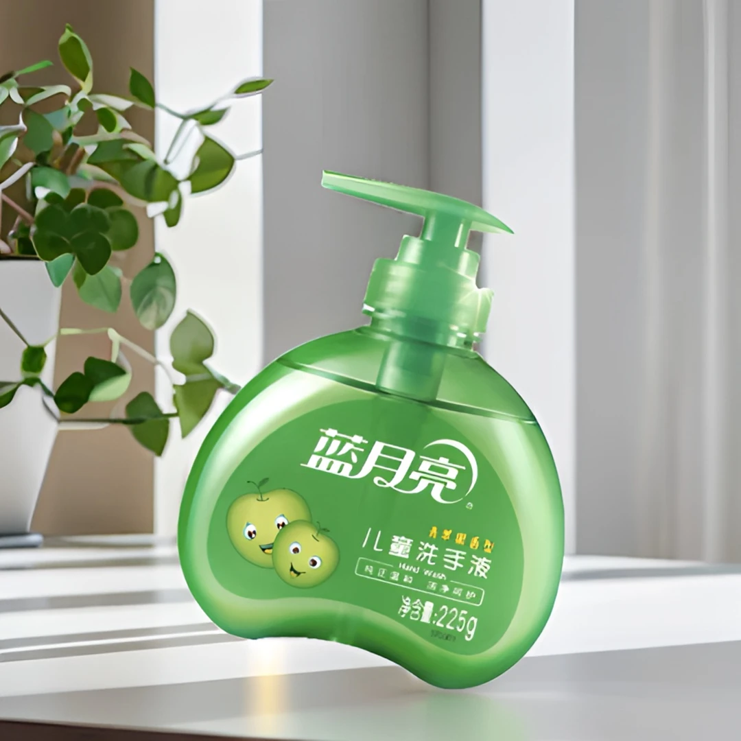 蓝月亮清香型洗手液润肤瓶装儿童抑菌水果味温和青苹果清新家庭装