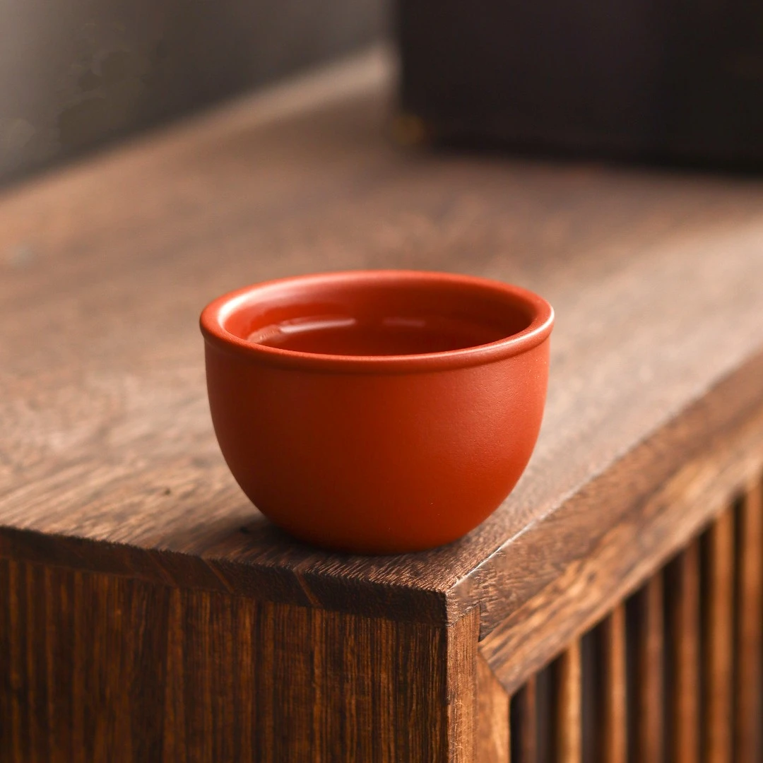 罗汉杯原矿小煤窑橘皮陶瓷功夫茶杯品茗杯禅定杯60毫升手工主人杯