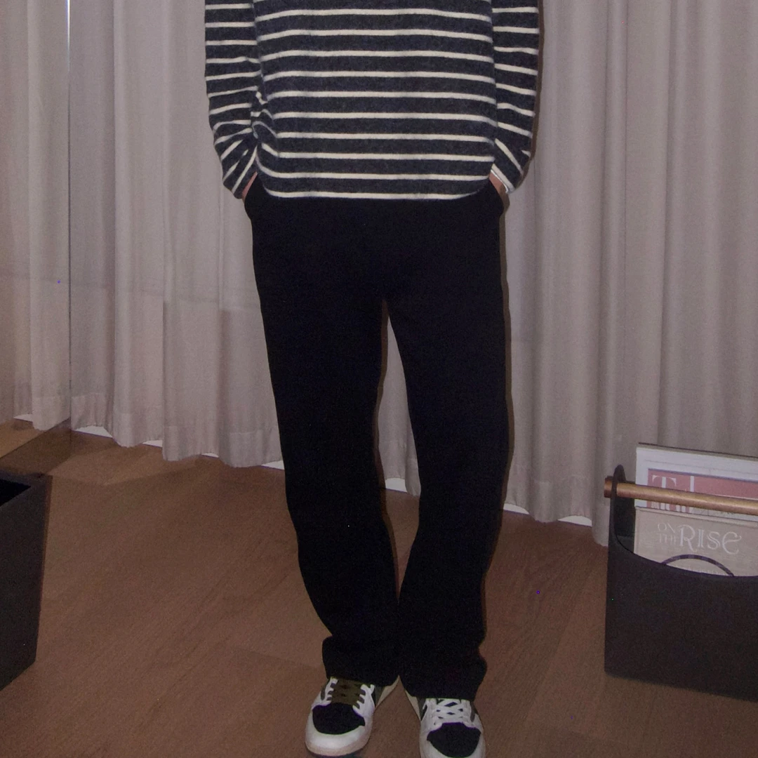 Y2NG复古简约显瘦垂感秋冬香蕉裤休闲卫裤女运动裤宽松阔腿镰刀裤