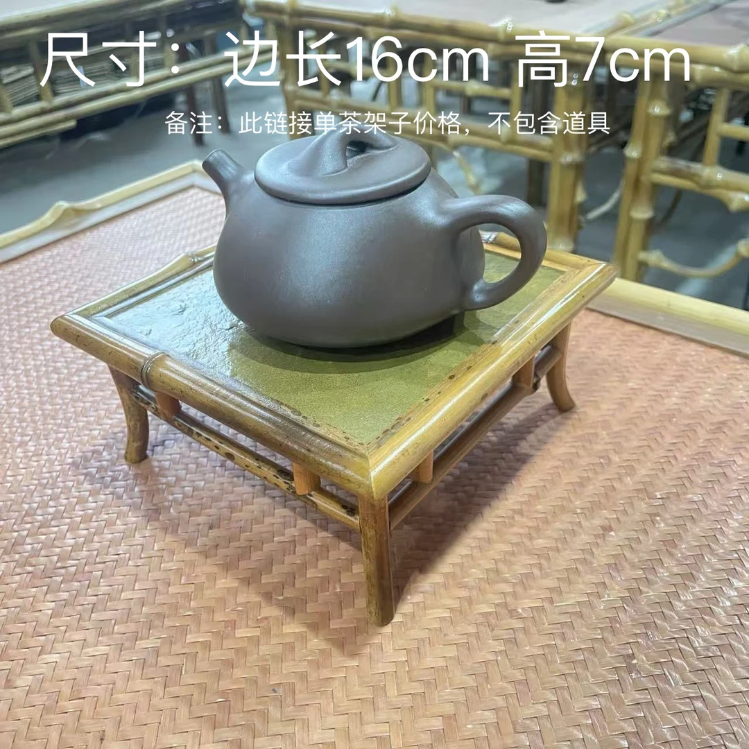 梅鹿竹岩板小案几 简约茶具茶桌壶垫茶海茶托茶道干泡台