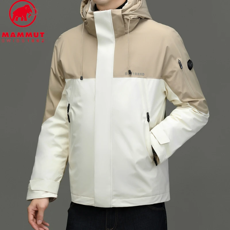 Mammut/猛犸象冬季冲锋衣户外加厚防水保暖连帽时尚防风外套男装