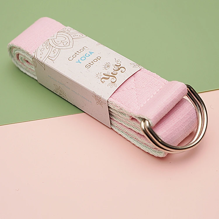 Grom双色瑜伽伸展带加宽加厚无弹力拉伸开肩瑜珈辅助工具艾扬格
