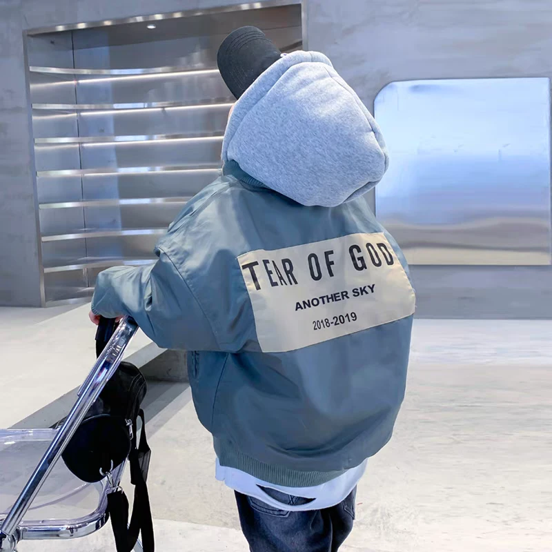 男童秋冬夹克棉服2024新款儿童冬装棉袄男孩冬季韩范加厚连帽外套