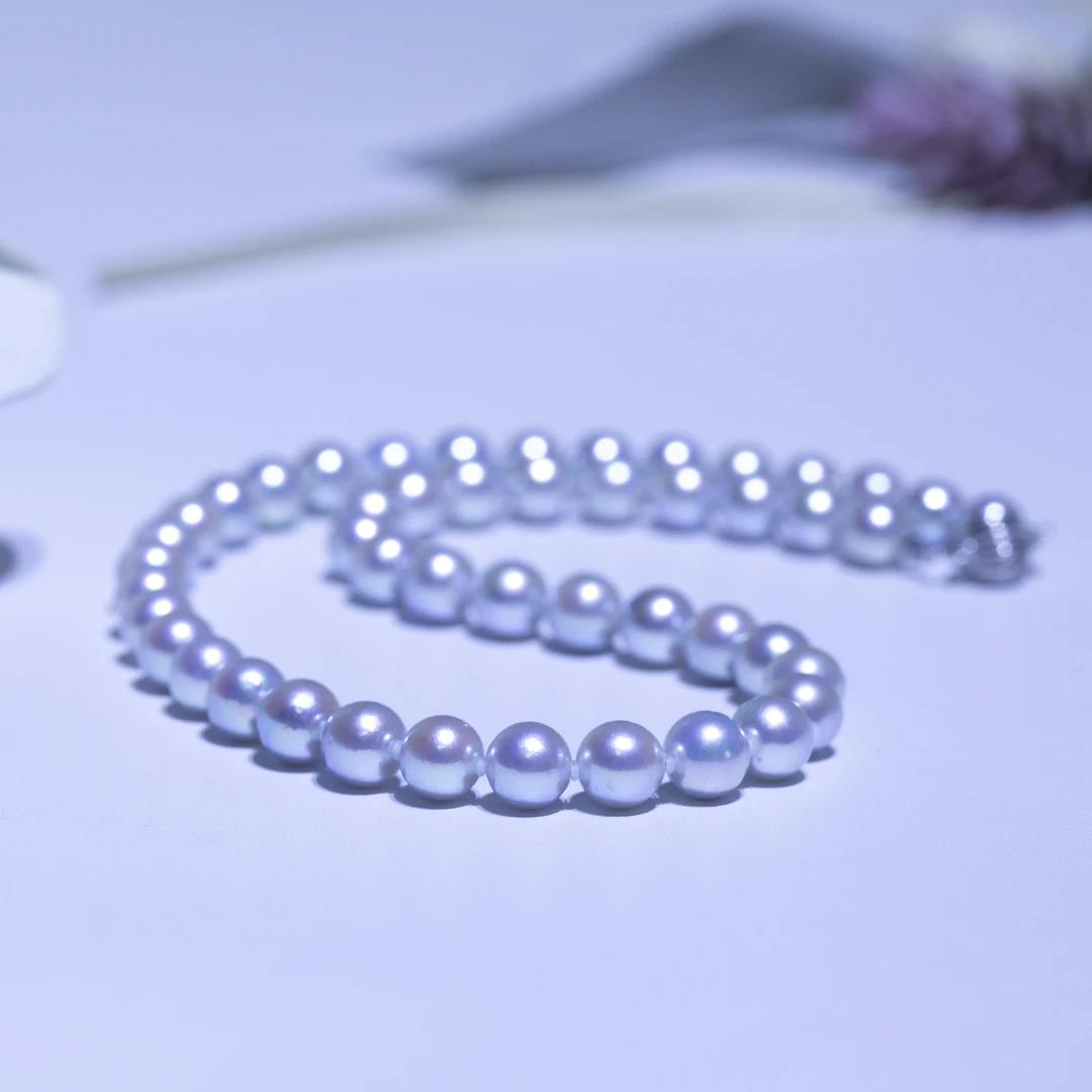 【钱妈妈的真珠】x06 海水真多麻时尚百搭项链7-8mm