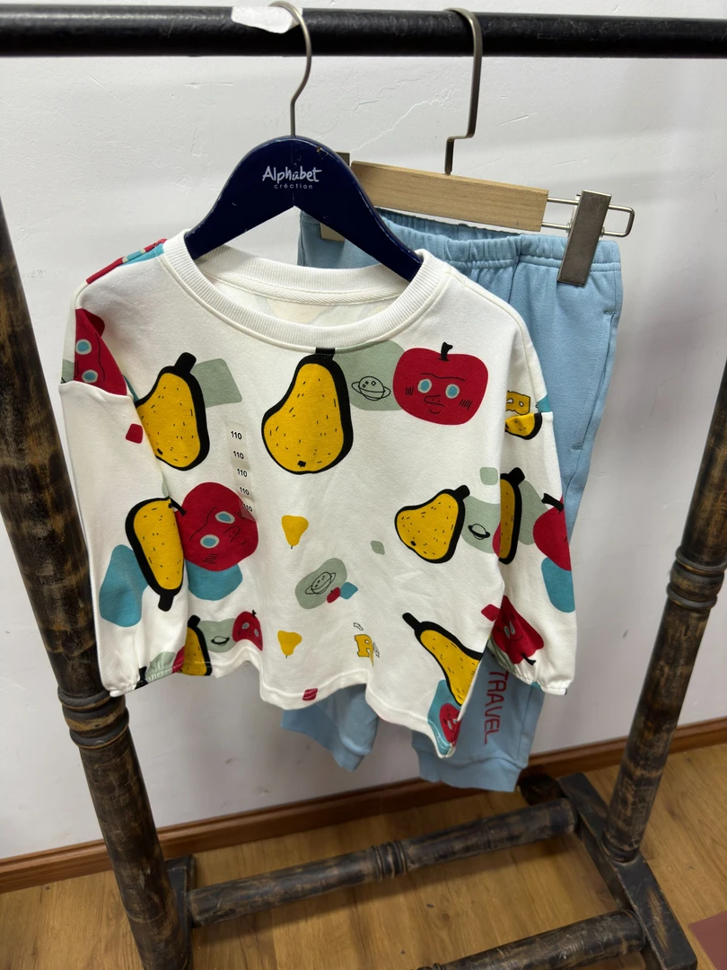 6973童家居服小兔子男童款家居服女童可爱时尚