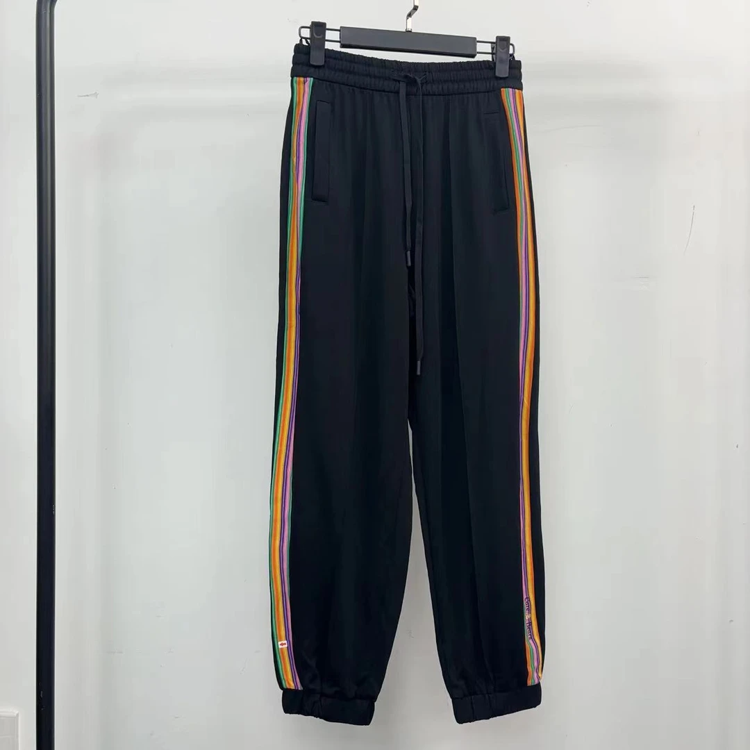 6802女裤侧边彩色织带秋季新款束脚裤休闲