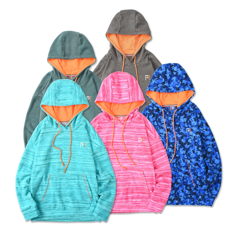 抓绒衣女秋冬保暖防寒加绒宽松时尚休闲连帽卫衣户外运动登山服男