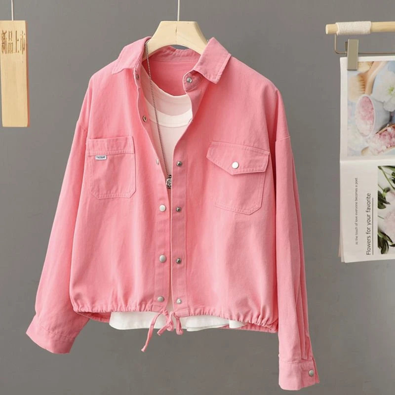 短款外套女设计高级感小众2024年新款女士夹克春秋小个子短外套女