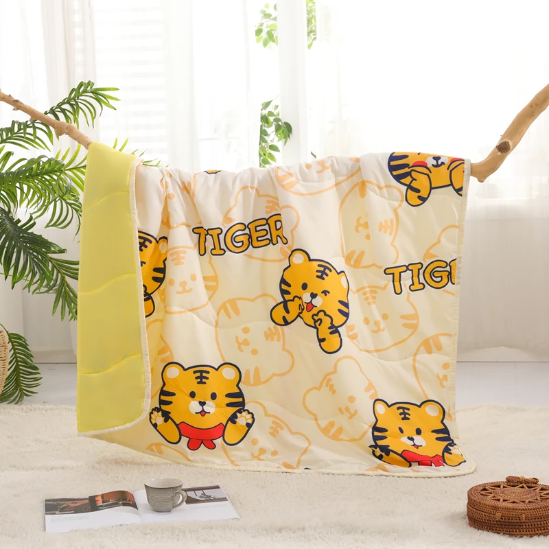 凉感丝夏被空调被小盖毯