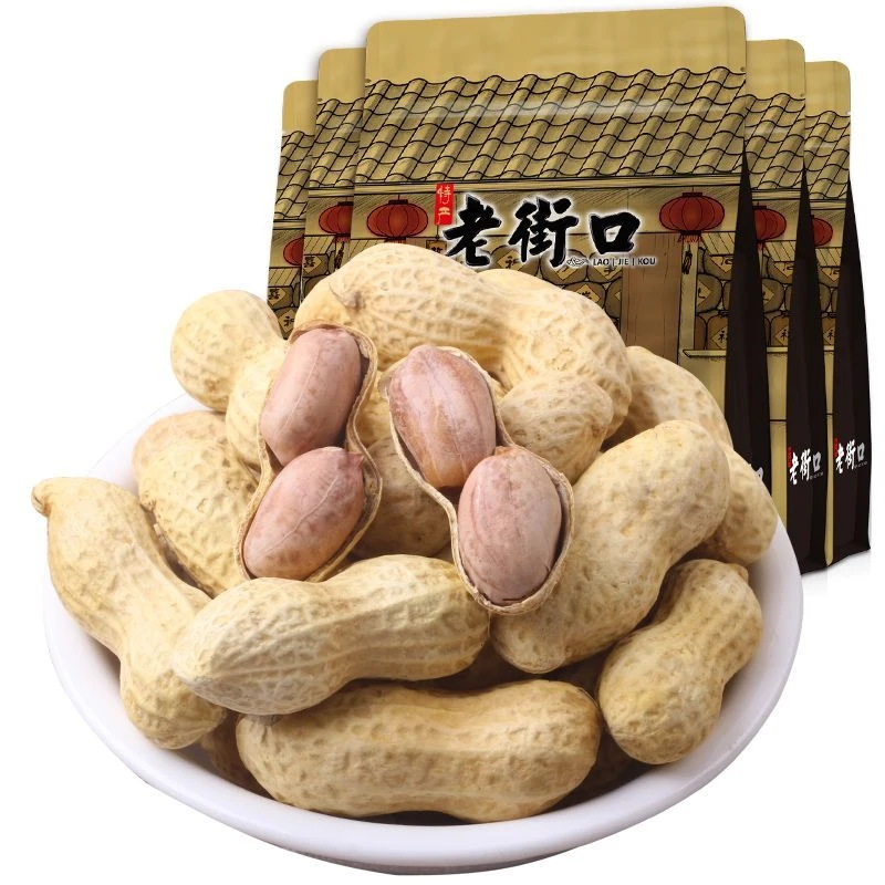 老街口花生奶香/蒜香味道420g袋装原味水煮好吃香脆花生酥脆美味