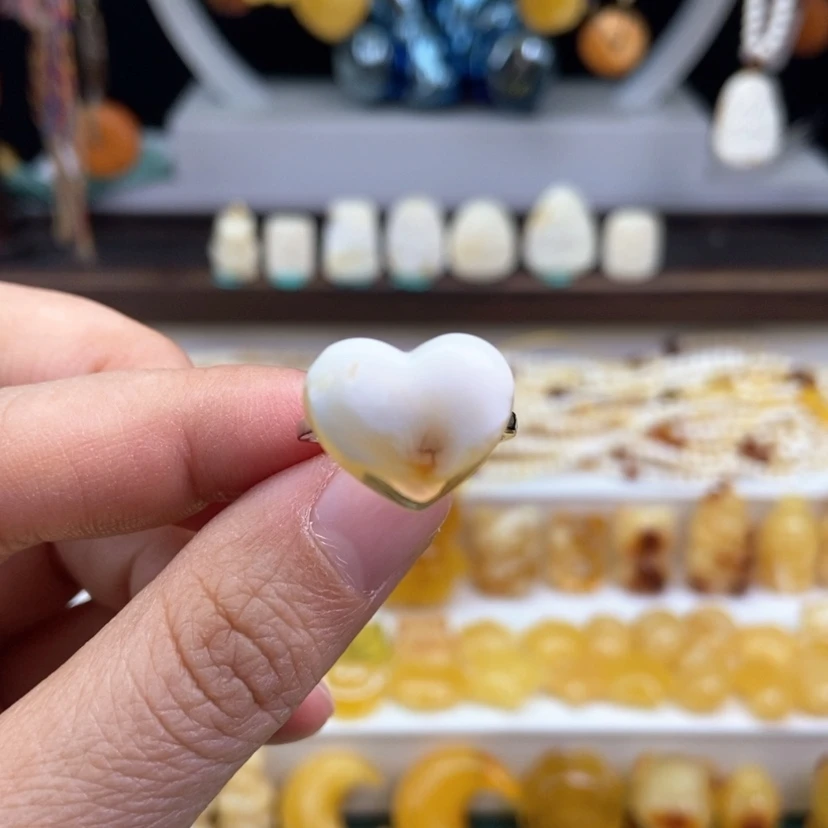 【闪购商品】琥珀裸石银S925镶嵌