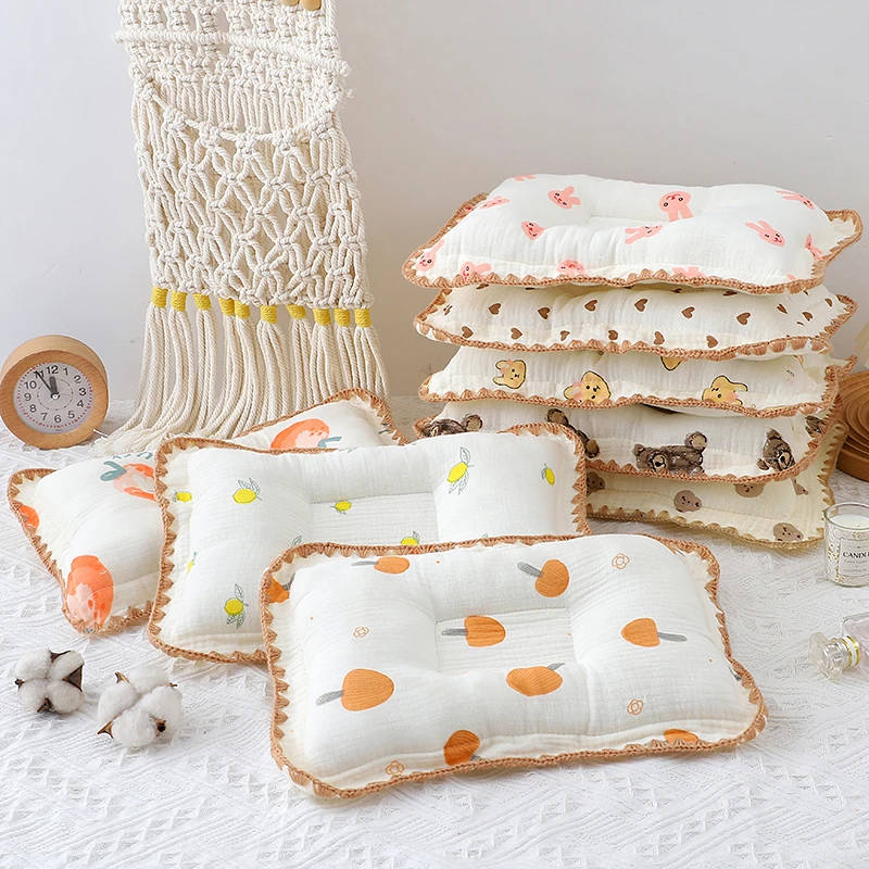 新生婴儿定型枕0-12个月宝宝枕头防偏头矫正头型柔软透气四季款