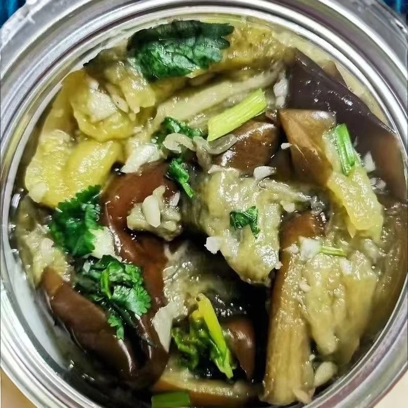 蒜蓉茄子东北特产蒜茄子500g蒜香咸菜下饭菜开胃菜家常特色