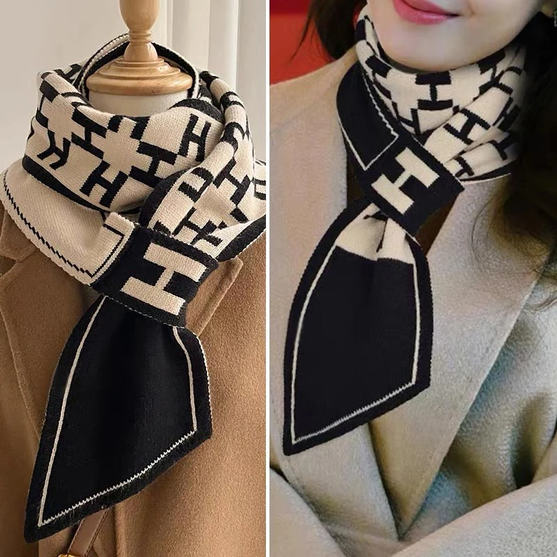 围巾爆款2023新款女秋冬季网红披肩高级感韩版百搭学生加厚保暖lc