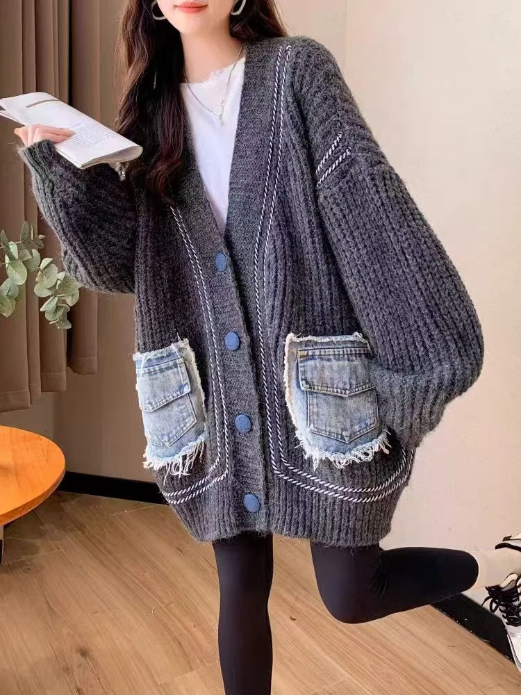 211-280秋冬小香风法式裙子修身显瘦针织羊毛裙气质百搭开衫