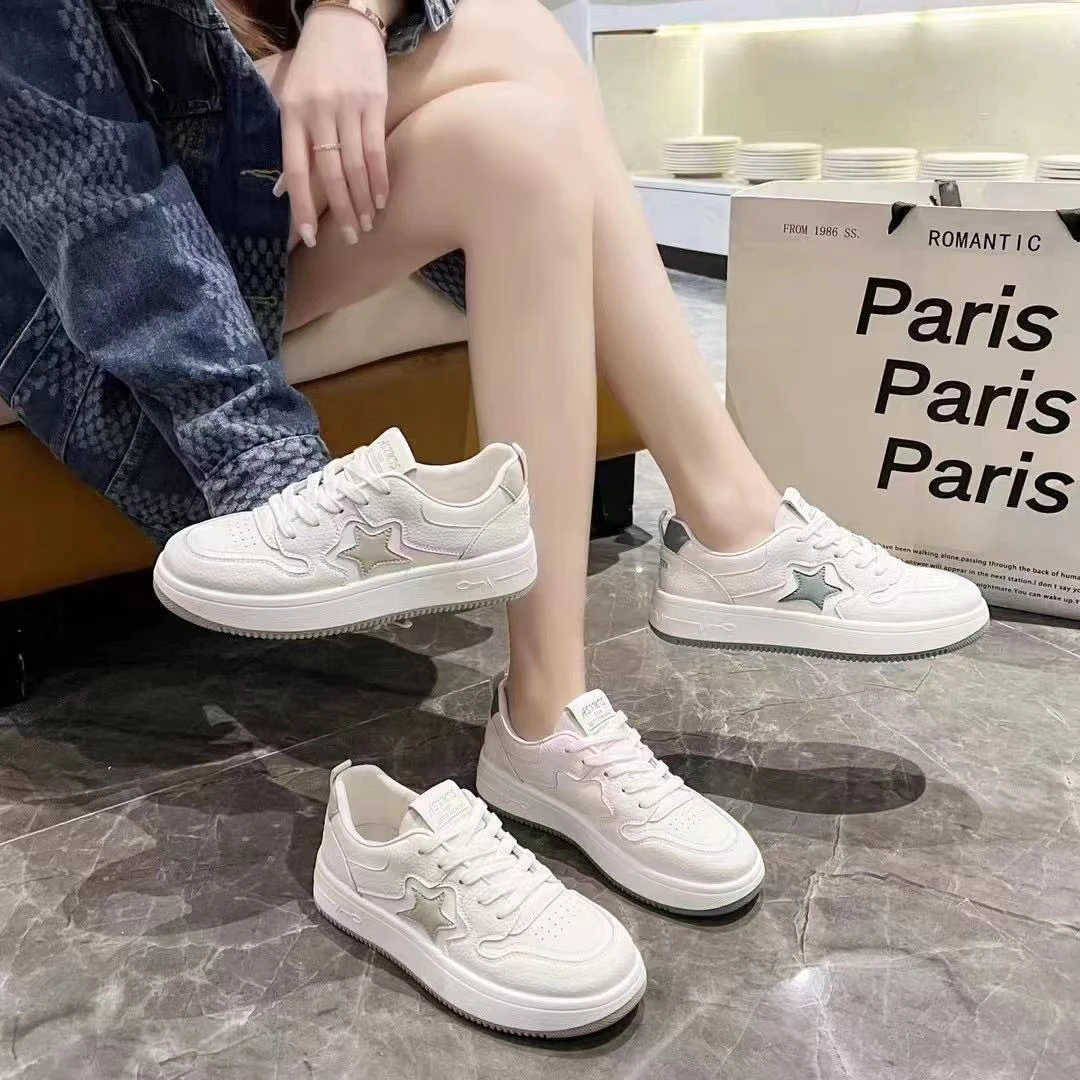 FANFAN秋季新款平底舒适休闲小白鞋5511