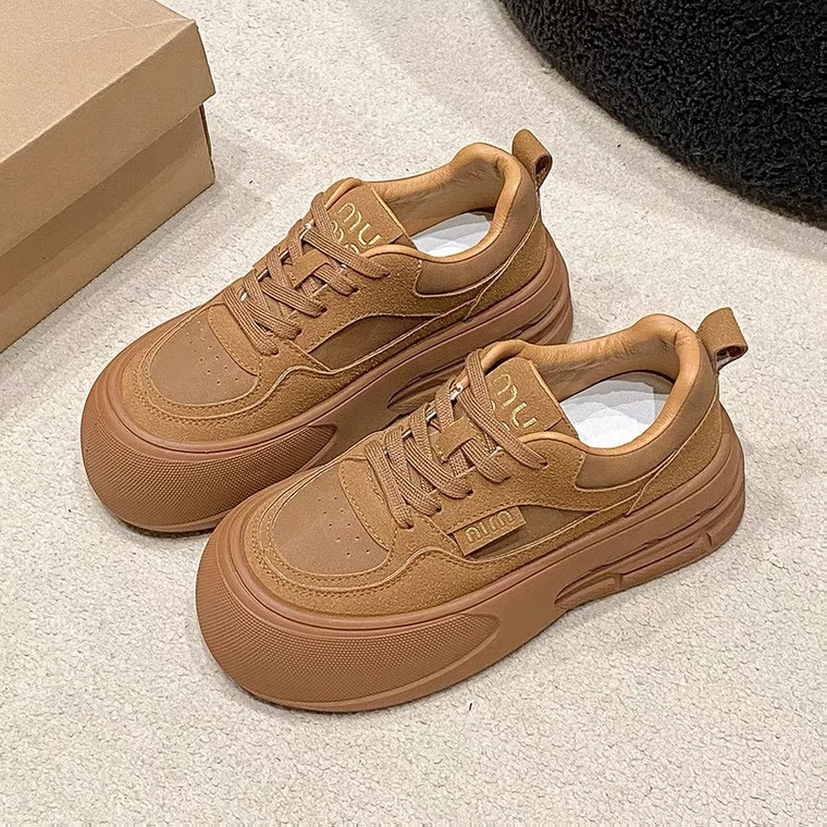 FANFAN秋季新款厚底松糕百搭时尚休闲鞋B32