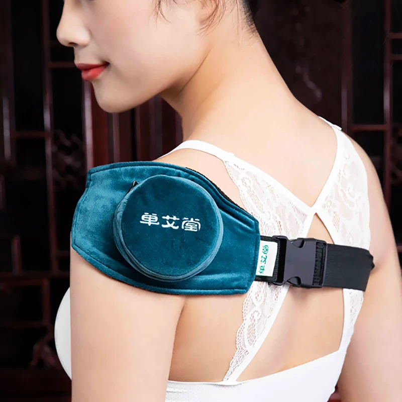 以艾为爱【肩颈艾灸盒】家用便携式无烟铜盒随身灸加热腰腹部全身用