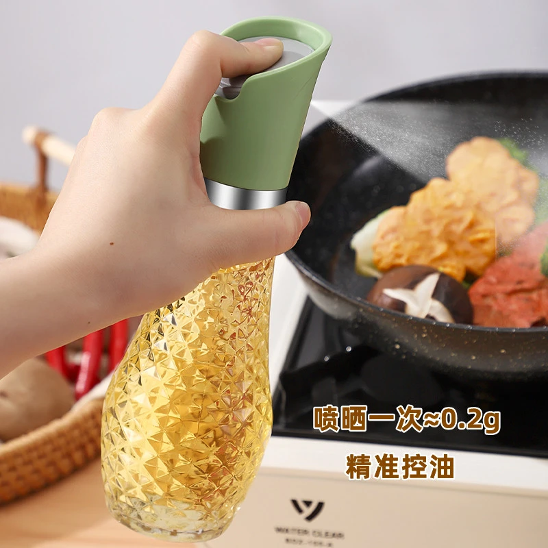 喷油壶玻璃家用厨房空气炸锅喷油瓶喷雾化食用油雾状油壶罐防漏
