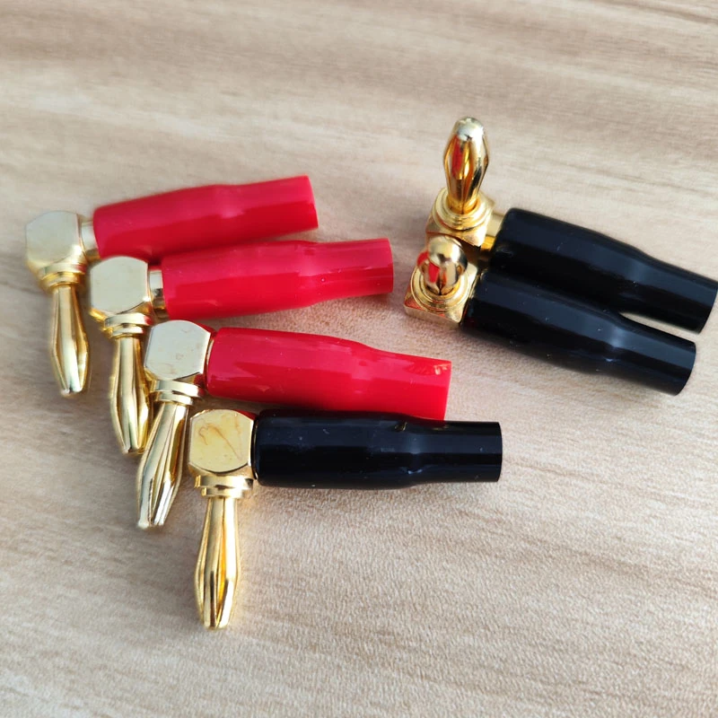 纯铜发烧香蕉头音响音箱线插座喇叭功放接头4mm灯笼插头连接头