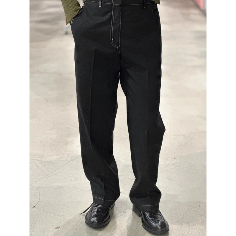 LA CALIFFA“9300版 精纺羊毛 ”立体剪裁 轻薄春夏 阔腿长裤