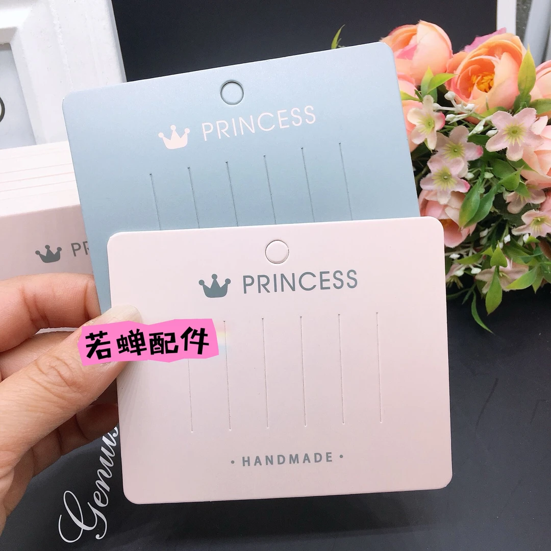韩版现货儿童饰品纸卡 蝴蝶结手工发饰包装 发夹发圈卡片吊牌