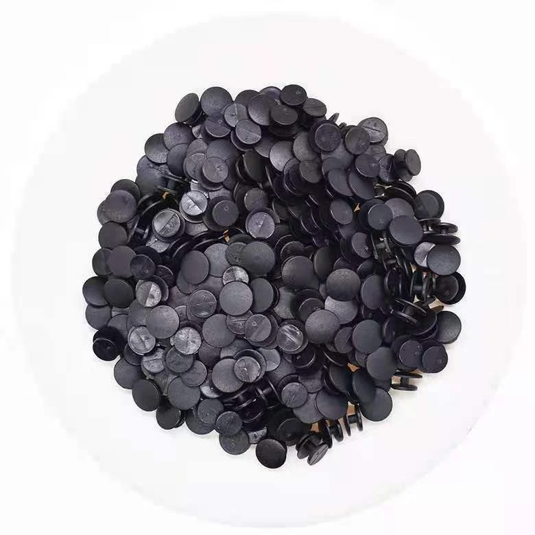 黑色鞋扣diy材料手工制作洞洞鞋鞋扣纯黑色透明便宜好用