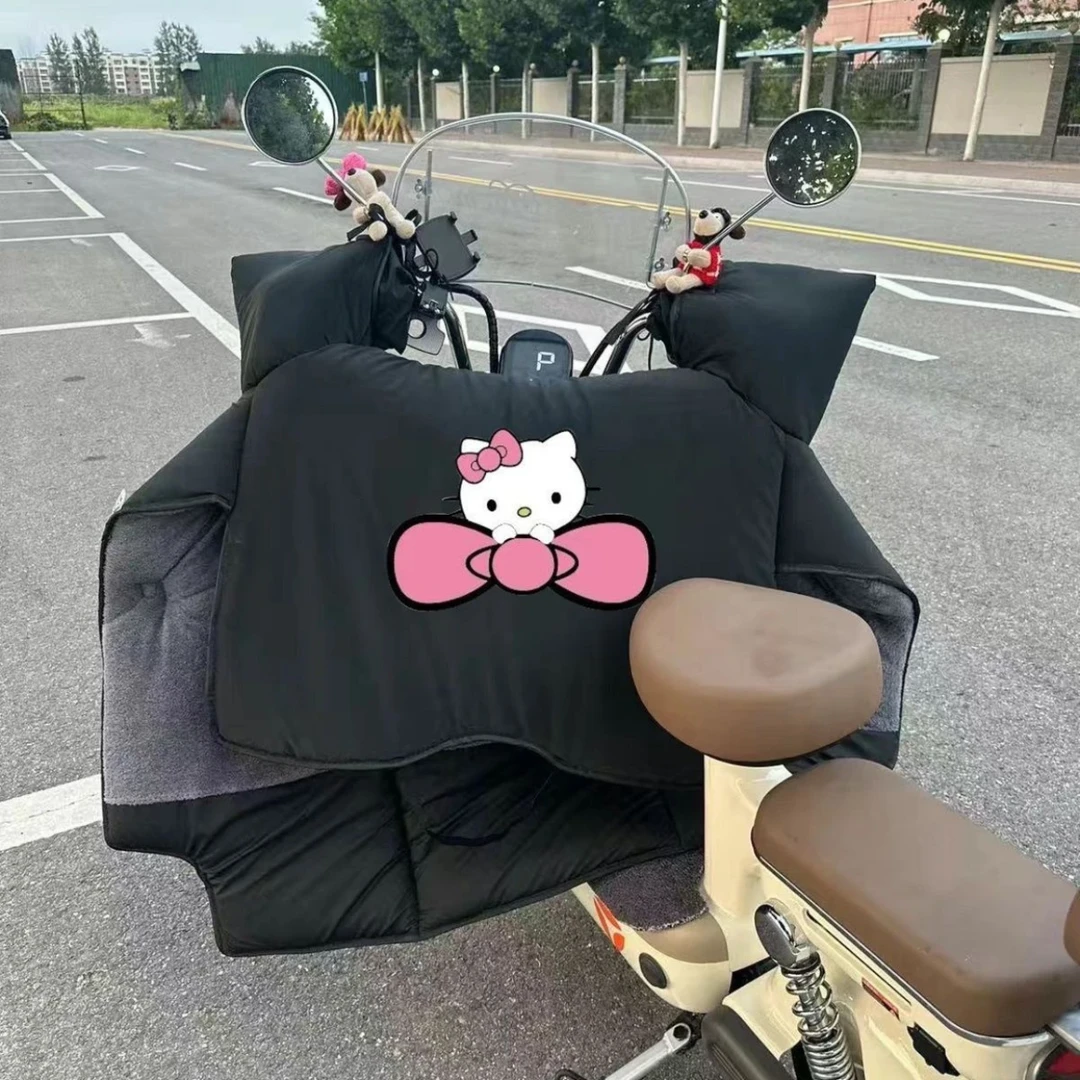 电动摩托车挡风被冬季加绒加厚电瓶车防风罩防水保暖加厚款T509