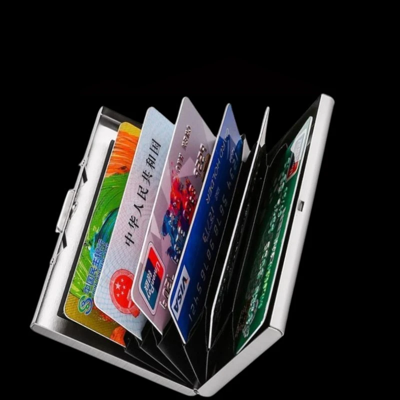 【活动中】不锈钢高档卡包防磁防盗男女钱包金属爸爸迷你新款女士