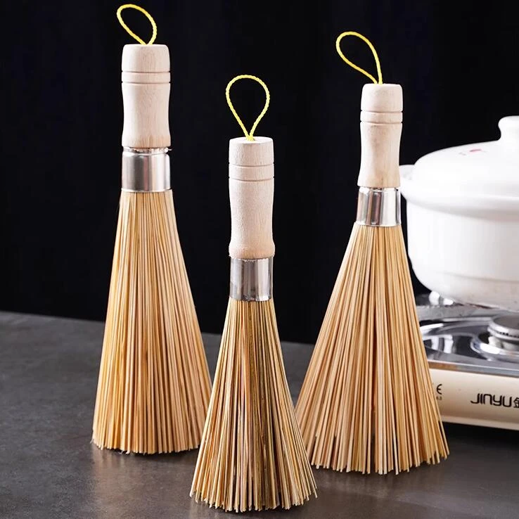 竹锅刷洗锅竹刷把刷锅精品洗锅刷子厨房清洁天然长柄木柄竹子锅刷